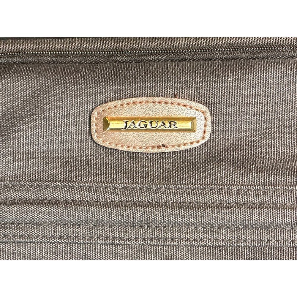 Vintage Jaguar Carry On Luggage Overnight Toiletry Bag Black Travel - Picture 2 of 7